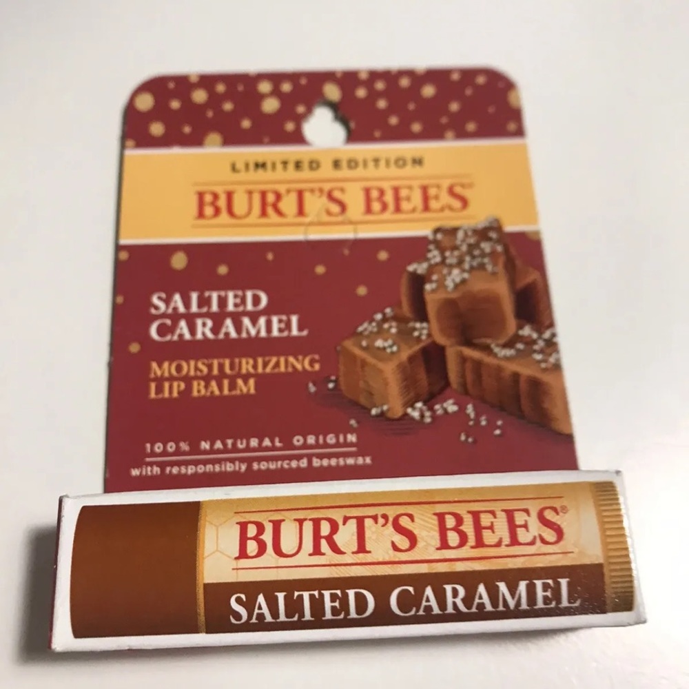 Burt’s Bees Salted Caramel Lip Balm NEW Limited Edition Sealed